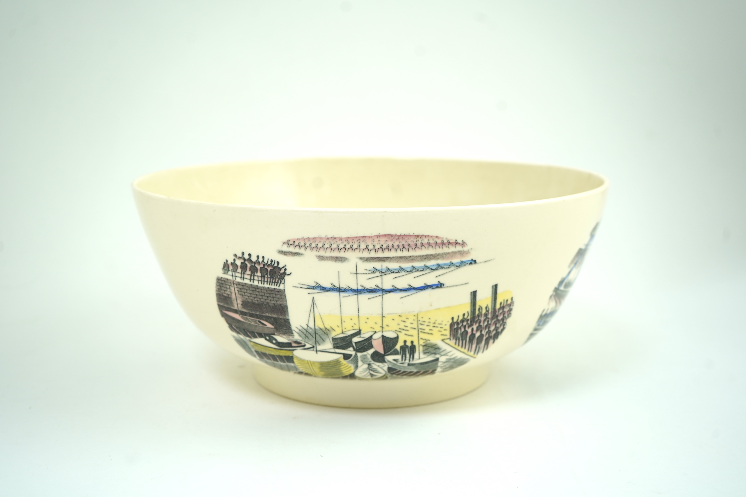 Eric Ravilious (1903-1942) for Wedgwood: A 'Boat Race bowl'
